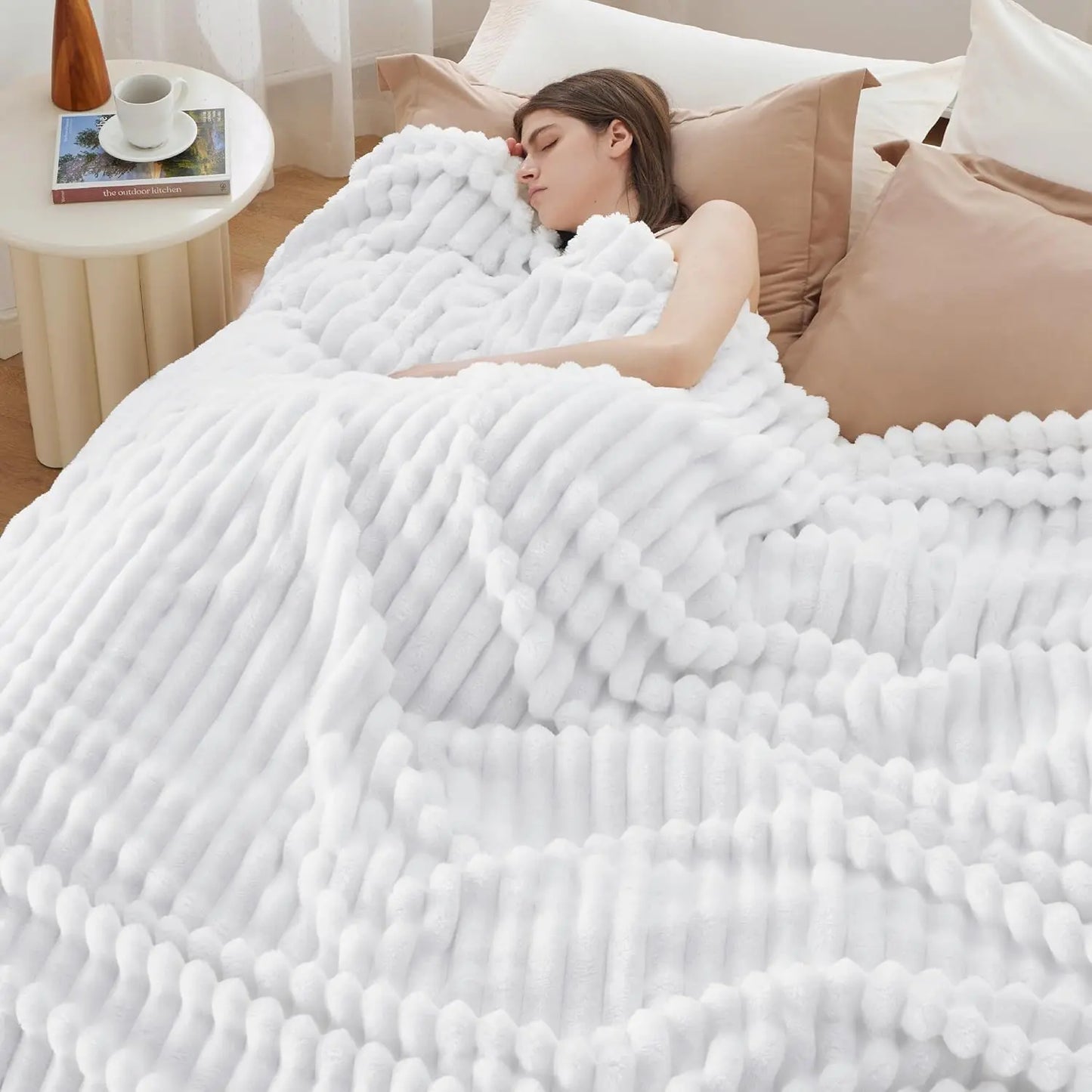Super Soft Corduroy Baby Blanket – Warm Lightweight Throw for Couch, Bed & Nursery, Perfect Seasonal Gift