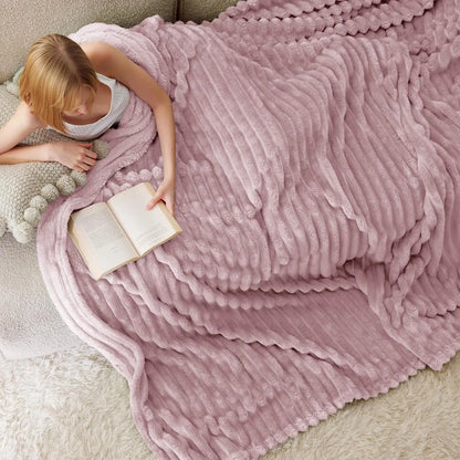 Super Soft Corduroy Baby Blanket – Warm Lightweight Throw for Couch, Bed & Nursery, Perfect Seasonal Gift