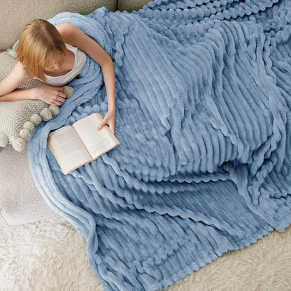 Super Soft Corduroy Baby Blanket – Warm Lightweight Throw for Couch, Bed & Nursery, Perfect Seasonal Gift