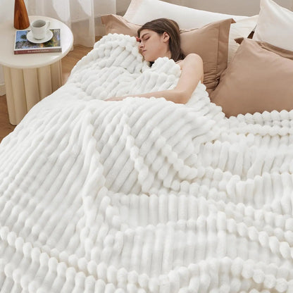 Super Soft Corduroy Baby Blanket – Warm Lightweight Throw for Couch, Bed & Nursery, Perfect Seasonal Gift