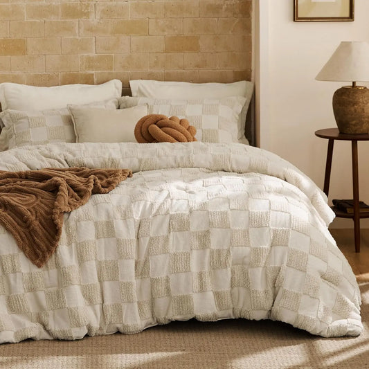 Ultra-Soft Bohemian Quilted Comforter Set – 3-Piece Breathable Bedding with 2 Matching Pillowcases