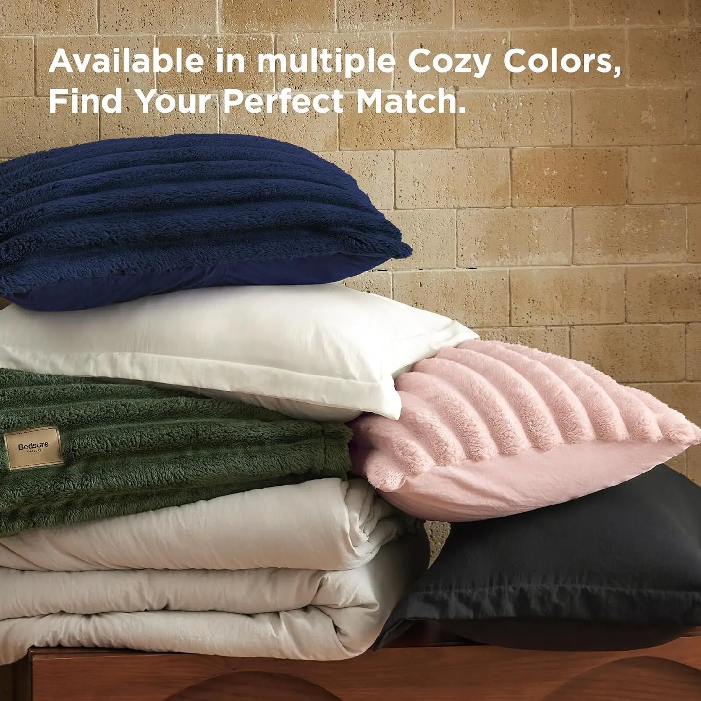GentleSoft All Season Comforter Set 6-Piece — SnapTech 2-in-1 with Detachable Fluffy Blanket, Year Round Bedding