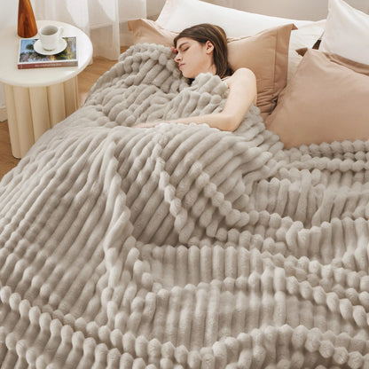 Super Soft Corduroy Baby Blanket – Warm Lightweight Throw for Couch, Bed & Nursery, Perfect Seasonal Gift