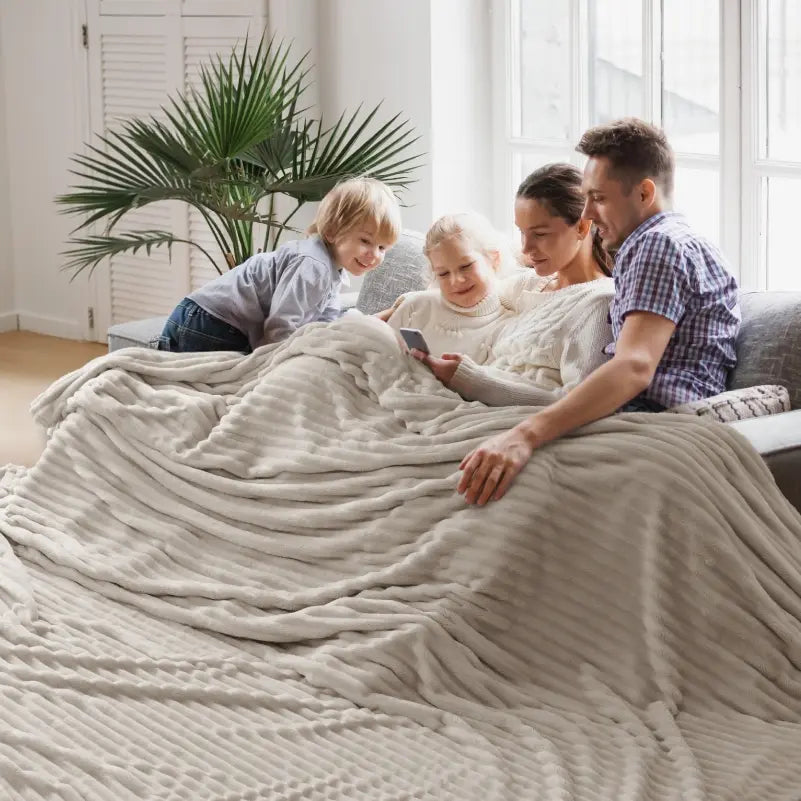Super Soft Corduroy Baby Blanket – Warm Lightweight Throw for Couch, Bed & Nursery, Perfect Seasonal Gift